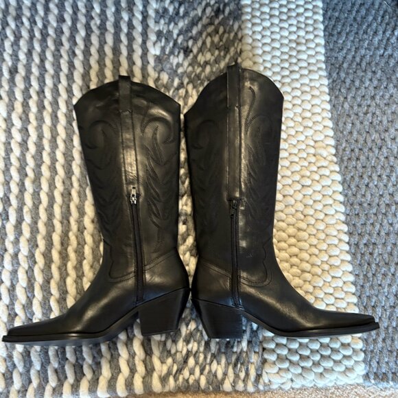 Coconuts by Matisse Agency Cowboy Boots- size 6.5 Black - Picture 6 of 7